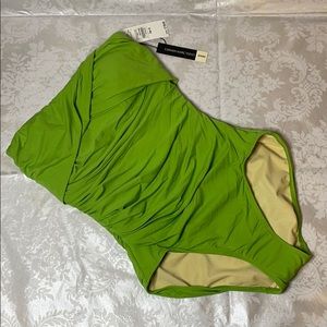 Carmen Marc Valvo one piece swimsuit.